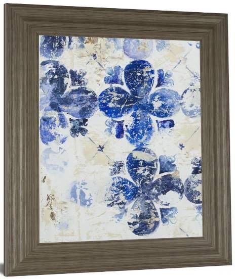 Classy Art Blue Quatrefoil I by Patrica Pinto Wall Art-1
