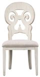 Liberty Furniture Farmhouse Reimagined Antique White/Khaki Splat Back Side Chair-1