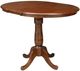 John Thomas Furniture® Dining Essentials Espresso Extension Dining Table with Pedestal Extension-0