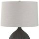 Uttermost® Levee Light Gray Table Lamp with Satin Black Base-4