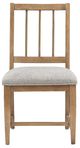 Magnussen Home® Lindon Belgian Wheat/Gray Dining Side Chair-2