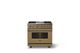 Viking® 5 Series 36" Golden Hour Pro Style Dual Fuel (NG) Range with Brushed Brass Trim-3