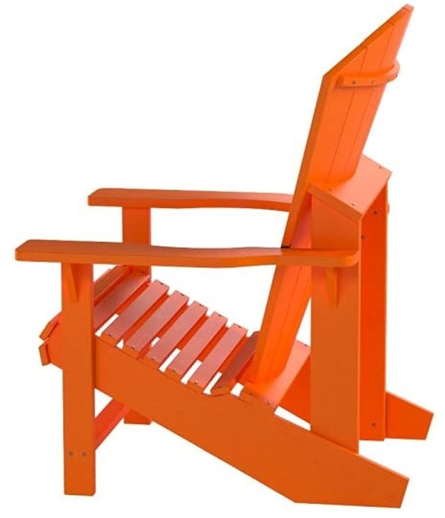 C.R. Plastic Generation Line Orange Classic Adirondack Outdoor Chair-2