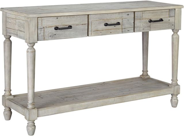 Signature Design by Ashley® Shawnalore Whitewash Sofa Table-0