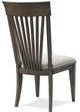 Riverside Furniture Forsyth Gray/Toasted Peppercorn Slat Back Side Chair-3