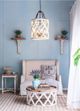 A & B Home White Wood Jolette 4-Light Chandelier-3