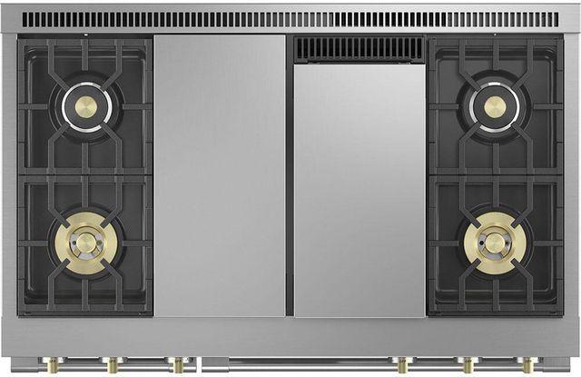 Monogram® Statement Collection 48" Stainless Steel Pro Style Dual Fuel Range-3