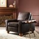 Best® Home Furnishings Customizable Weston Manual Recliner with Dark Walnut Legs-2