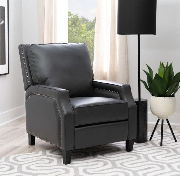 Powell® Portico Gray Manual Recliner-3