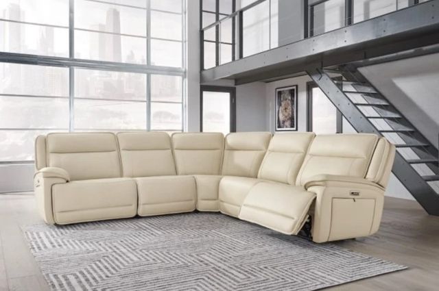 Signature Design by Ashley® Double Deal 5-Piece Almond Power Reclining L-Shape Sectional-1