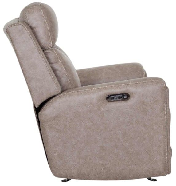 Franklin™ Argent Duvall Greige Fabric Power Rocker Recliner-4