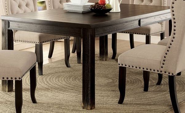 Furniture of America® Sania I Rustic Oak 7-Piece Counter Height