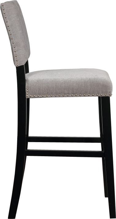Linon Corey Dark Gray Washed Bar Stool-1