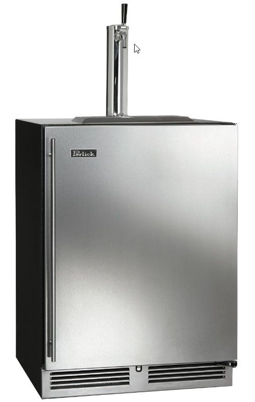 Perlick® C-Series 24" Stainless Steel Left Hinge Beer Dispenser-1