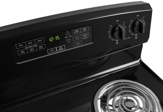 Amana® 30" Black Freestanding Coil Electric Range-3