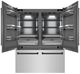 ZLINE Autograph Edition 60" 32.2 Cu. Ft. Stainless Steel Built-In French Door Refrigerator with Graphite Gray Interior and Matte Black Accents-1