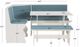 Linon Sasha 5-Piece Capri Blue/White Nook Set-2