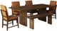 Elements International Brisbane 6-Piece Brown Dining Table Set-0