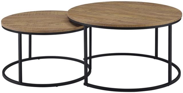 Coaster® Lainey 2-Piece Mango Nesting Coffee Table-3