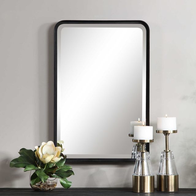 Uttermost® Croften Black Vanity Mirror-2