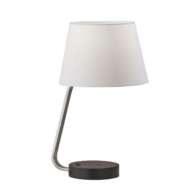 Adesso® Louie White Adessocharge Table Lamp-0