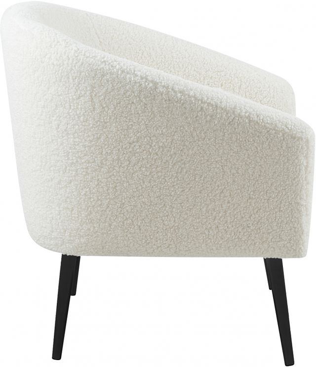 Meridian Furniture Barlow White Faux Fur Accent Chair-2
