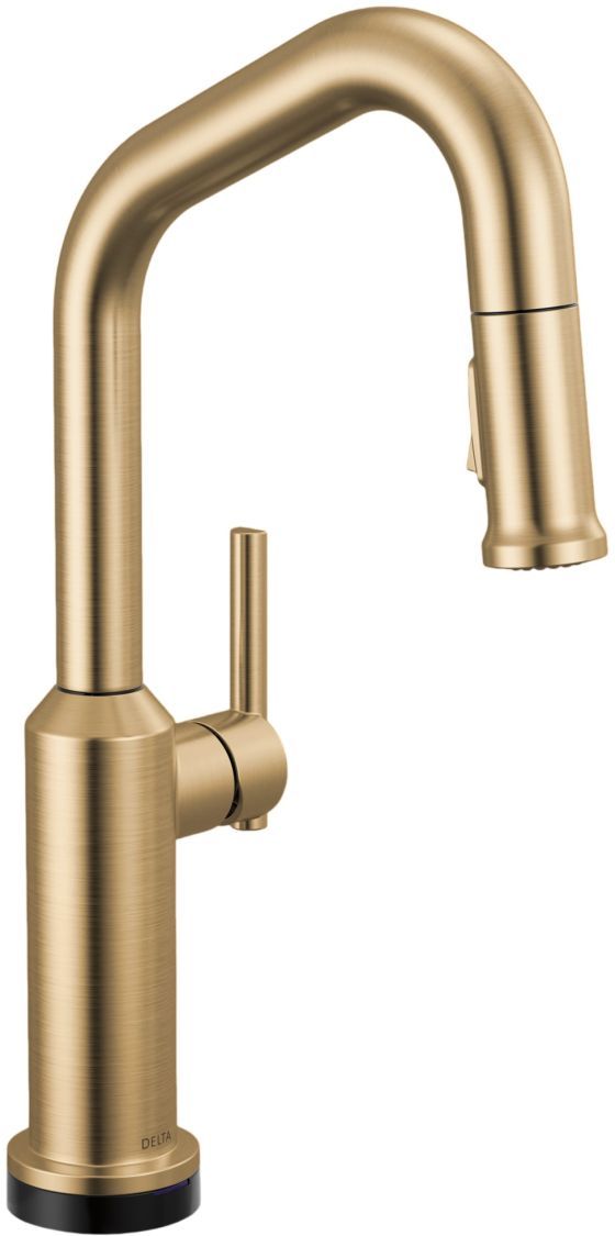 Delta Cordova™ Lumicoat® Champagne Bronze Touch2O® Bar / Prep Faucet with Touchless Technology-0