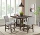 Elements International Seneca Brown/Gray Counter Side Chair -1