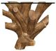 Modus Furniture One Glass Top End Table with Natural Base-2
