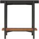 Riverside Furniture Lennox Black Chairside Table with Rosewood Base-1