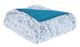 Olliix by Intelligent Design Emma Teal Faux Fur Throw-0
