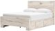 Benchcraft® Lawroy Light Natural Queen Panel Bed with 4-Drawer Storage-4