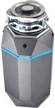 FORNO ACQUA® BrightDIAMOND 1 HP Continuous Feed Black Onyx Garbage Disposal with Surround LED and Integrated Air Switch-1