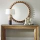 Uttermost® Cyra Walnut Beaded Round Mirror-1