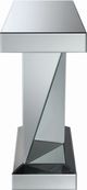Coaster® Amore Mirror Top Silver Rectangular Sofa Table with Triangle Detailing-3
