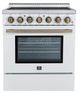 FORNO® Paolo 30" White Pro Style Electric Range-0