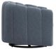 International Furniture Direct Veira Blue Swivel Glider Accent Chair-2