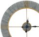 Crestview Collection Clock Out Gold/Gray Wall Clock-1