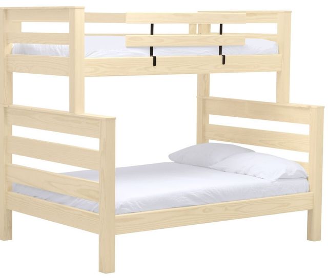 Crate Designs™ Furniture Unfinished Twin/Full Timber Frame Bunk Bed-0