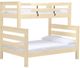 Crate Designs™ Furniture Unfinished Twin/Full Timber Frame Bunk Bed-0