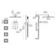 ZLINE Autograph Edition Crystal Bay Champagne Bronze Thermostatic Shower System with Body Jets-4