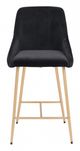 Zuo® Mira Black and Gold Counter Chair-2