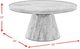 Elements International Bellini White Round Occasional Coffee Table -2