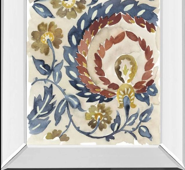 Classy Art Paisley Path I by Chariklia Zarris Mirror Framed Wall Art-1