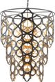 Currey & Company Mauresque Bronze Gold/Contemporary Gold Leaf Chandelier-0