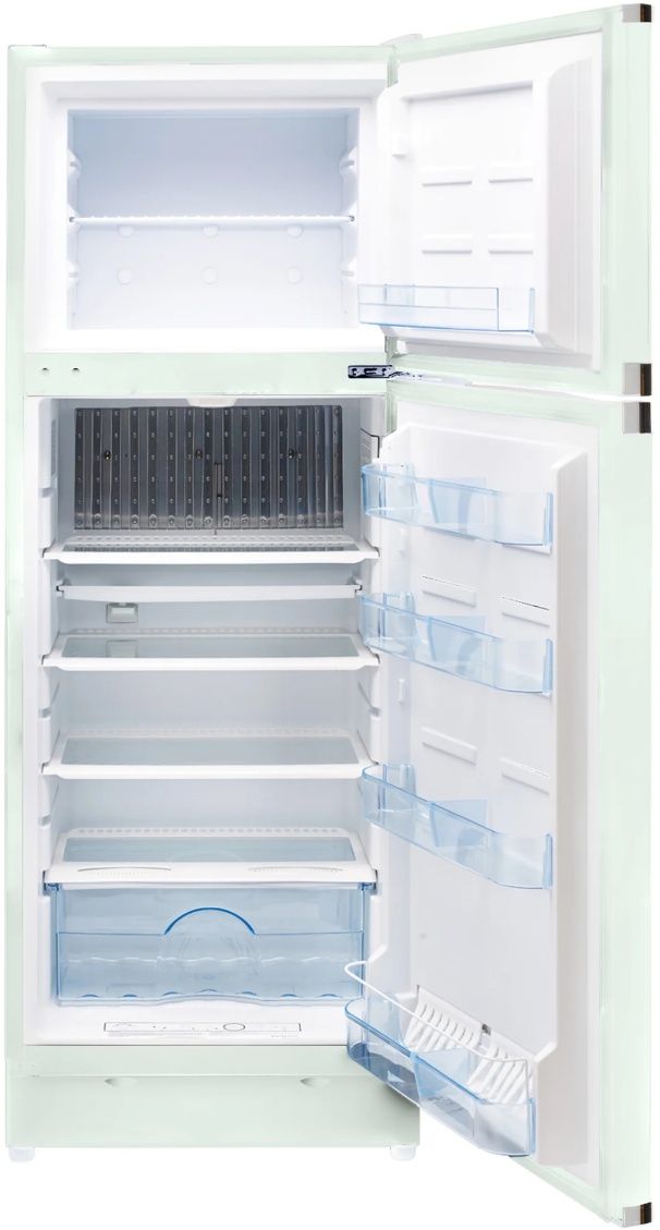 Unique® Appliances  27" 9.7 Cu. Ft. Summer Mint Green Classic Retro Propane Top Freezer Refrigerator-1