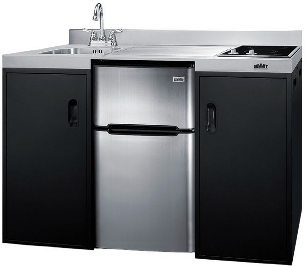 Summit® 54" Black All-in-one Kitchenette -1
