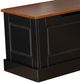 Linon Norah 2-Piece Black/Walnut Nook Dining Set-1