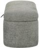 Crown Mark Philipa Light Gray Tweed Storage Bench-2