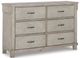 Signature Design by Ashley® Hollentown 4-Piece Whitewash Full Panel Bed Set-2